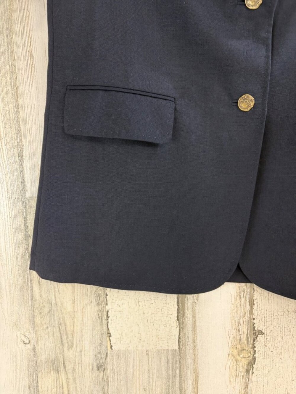 ANN MASHBURN Size S Ghost Blazer Navy Jacket EUC - Picture 8 of 16
